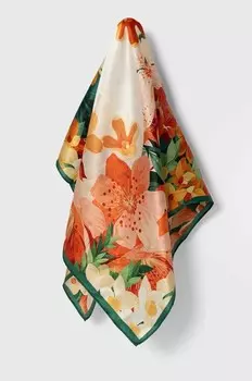 Шелковый шарф Answear Lab, зеленый