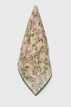 Шелковый шарф Answear Lab, зеленый