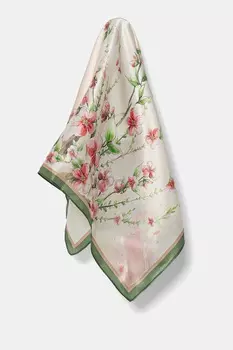 Шелковый шарф Answear.Lab, зеленый