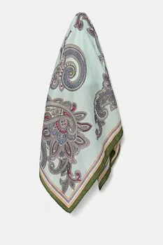 Шелковый шарф Answear.Lab, зеленый