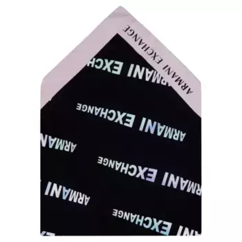 Шелковый шарф Armani Exchange, черный
