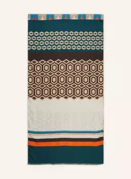 Шелковый шарф Barbieri, синий