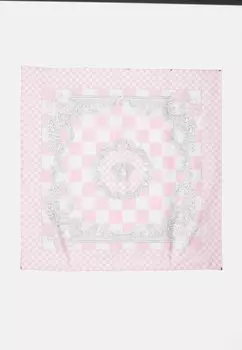 Шелковый шарф BAROQUE CREST DAMIER MIX Versace, светло-розовый