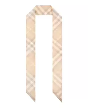 Шелковый шарф Burberry, бежевый