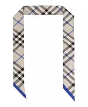 Шелковый шарф Burberry, серый