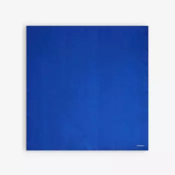 Шелковый шарф Capucine с логотипом Soeur, синий