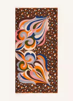 Шелковый шарф Codello, коричневый