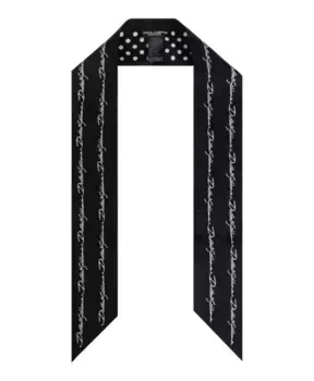 Шелковый шарф Dolce & Gabbana, черный