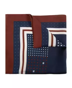 Шелковый шарф Dolce & Gabbana, синий