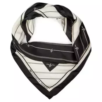 Шелковый шарф Elisabetta Franchi, черный