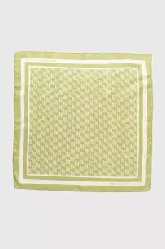 Шелковый шарф Elisabetta Franchi, зеленый