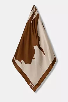 Шелковый шарф FAUST Mm, бежевый