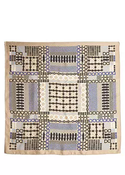 Шелковый шарф Ferragamo, бежевый