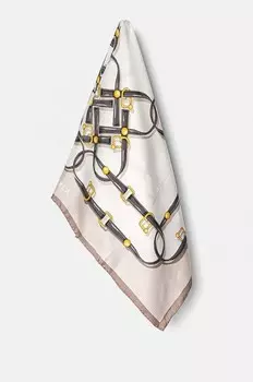Шелковый шарф Furla, бежевый
