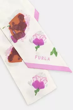 Шелковый шарф Furla, бежевый