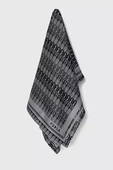 Шелковый шарф Furla, серый