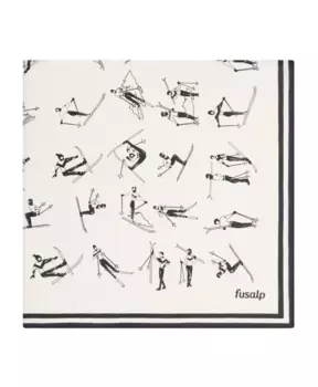 Шелковый шарф Fusalp, бежевый