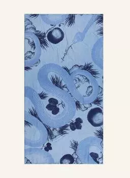 Шелковый шарф garden eden friendly hunting, цвет HELLBLAU/DUNKELBLAU/BLAU