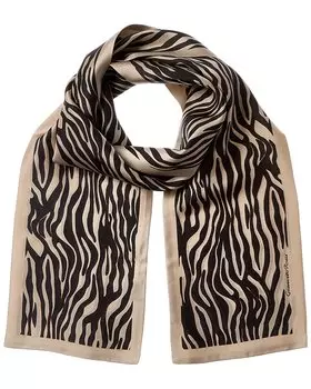 Шелковый шарф Gianvito Rossi, коричневый