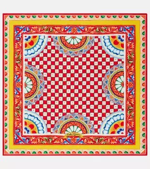 Шелковый шарф из жаккардового твила Dolce&Gabbana, Myt Carretto F.Rosso