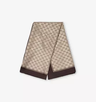 Шелковый шарф-каре с монограммой Gg Gucci, мультиколор