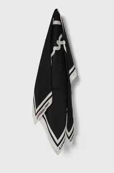 Шелковый шарф Karl Lagerfeld, черный