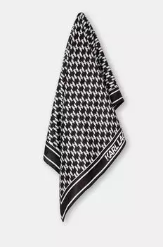 Шелковый шарф Karl Lagerfeld, черный