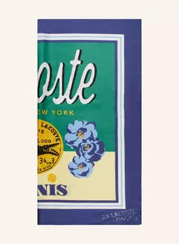 Шелковый шарф Lacoste, зеленый