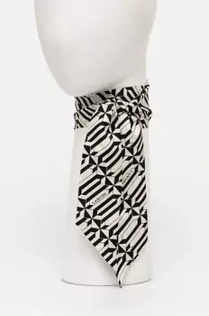 Шелковый шарф Lanvin, черный