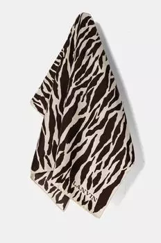 Шелковый шарф Lanvin, коричневый