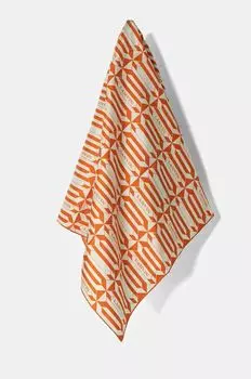 Шелковый шарф Lanvin, оранжевый