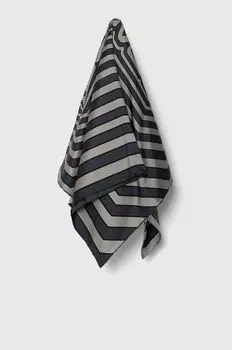 Шелковый шарф Lanvin, серый