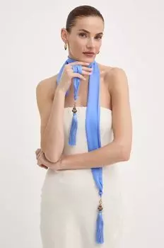 Шелковый шарф Luisa Spagnoli, синий