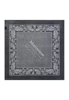 Шелковый шарф Mabandana Matinique, темно-синий