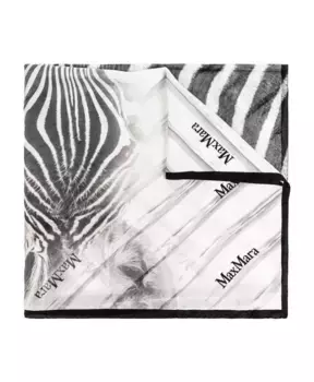 Шелковый шарф Max Mara, белый