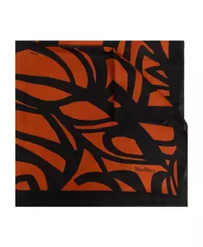 Шелковый шарф Max Mara, черный