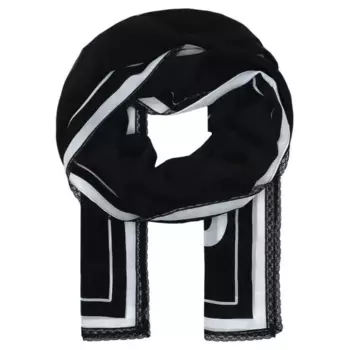 Шелковый шарф Moschino, черный