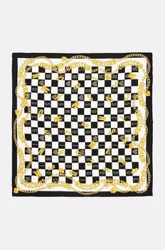 Шелковый шарф Moschino, черный