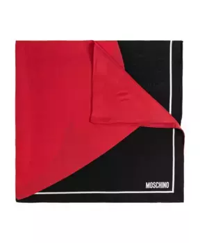 Шелковый шарф Moschino, красный