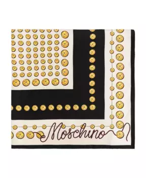 Шелковый шарф Moschino, мультиколор