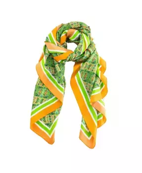 Шелковый шарф/накидка/саронг EVELYN & KATE, оранжевый