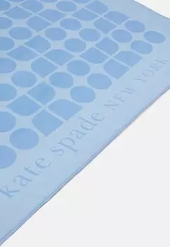 Шелковый шарф Noel Bandana kate spade new york, светло-синий