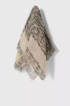 Шелковый шарф Patrizia Pepe, бежевый