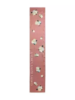 Шелковый шарф с цветочным принтом Lauren Ralph Lauren, розовый