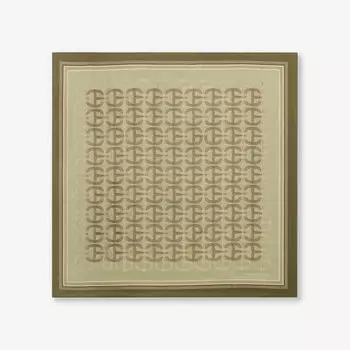 Шелковый шарф с монограммой Claudie Pierlot, цвет verts