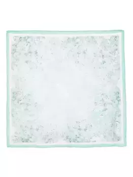 Шелковый шарф Saiid Kobeisy, синий