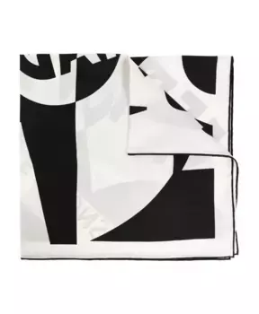 Шелковый шарф Salvatore Ferragamo, черный