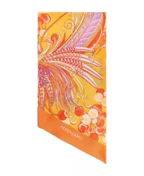 Шелковый шарф Salvatore Ferragamo, мультиколор