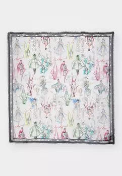 Шелковый шарф Series Scarf KARL LAGERFELD, мультиколор