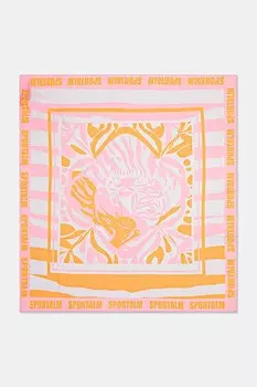 Шелковый шарф Sportalm, оранжевый